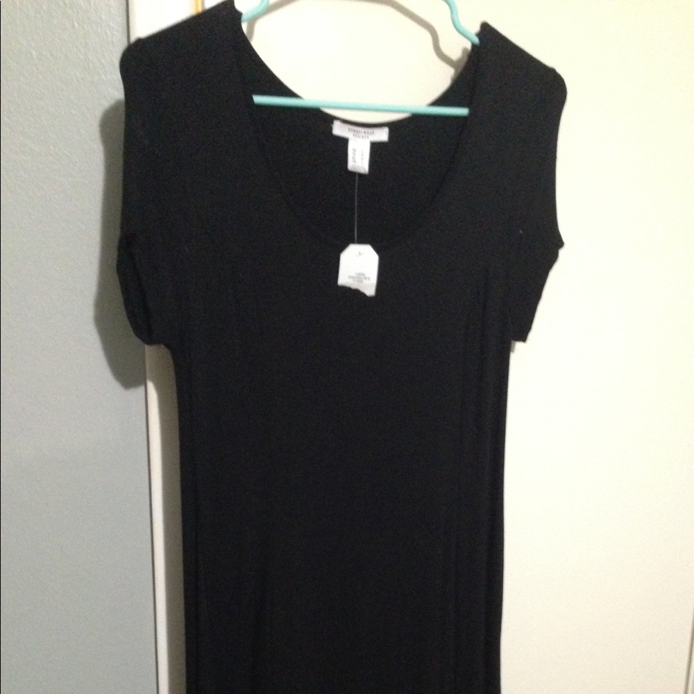 Black jersey dress